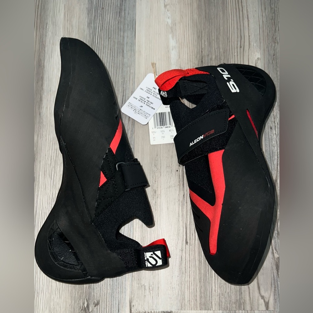 Adidas Five Ten 5.10 Aleon VCS Stealth Rubber Climbing Mountain Black Shoes Mens - Picture 3 of 6
